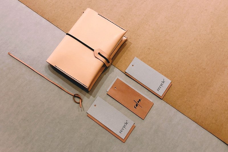 Out of Print | A6 size Hand Sewn Cow Leather Notebook Set. - Notebooks & Journals - Genuine Leather 