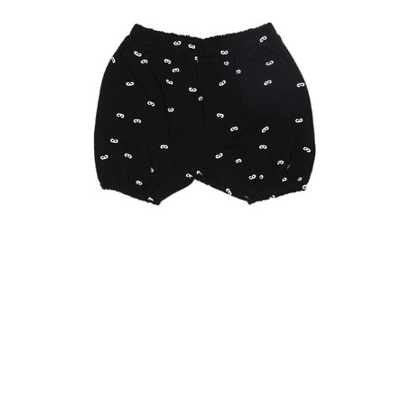 2015 spring and summer Beau loves black full version mini mask bubble pants - อื่นๆ - ผ้าฝ้าย/ผ้าลินิน สีดำ