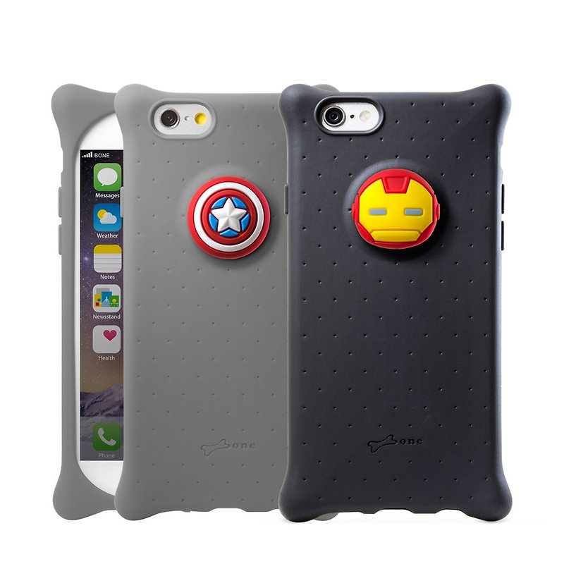 Bone iPhone 6 / 6S Bubble Case - Iron Man / Captain America - เคส/ซองมือถือ - ซิลิคอน หลากหลายสี