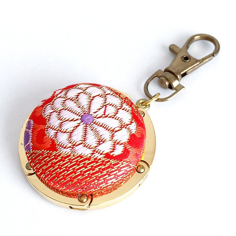 Bag hanger with Japanese Traditional Pattern, Kimono [Brocade] - Other - Other Materials Red