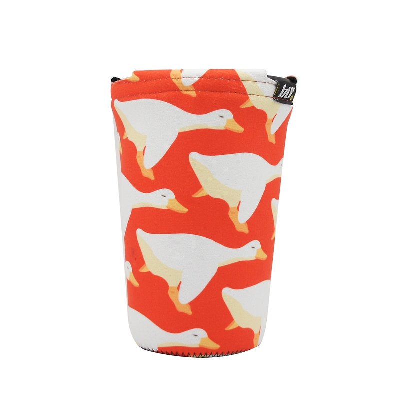 BLR 萬用 飲料杯架 橘紅鵝 Zhi 設計師聯名款 可拆式 多用途 飲料杯套 - 杯袋/飲料提袋 - 其他材質 綠色