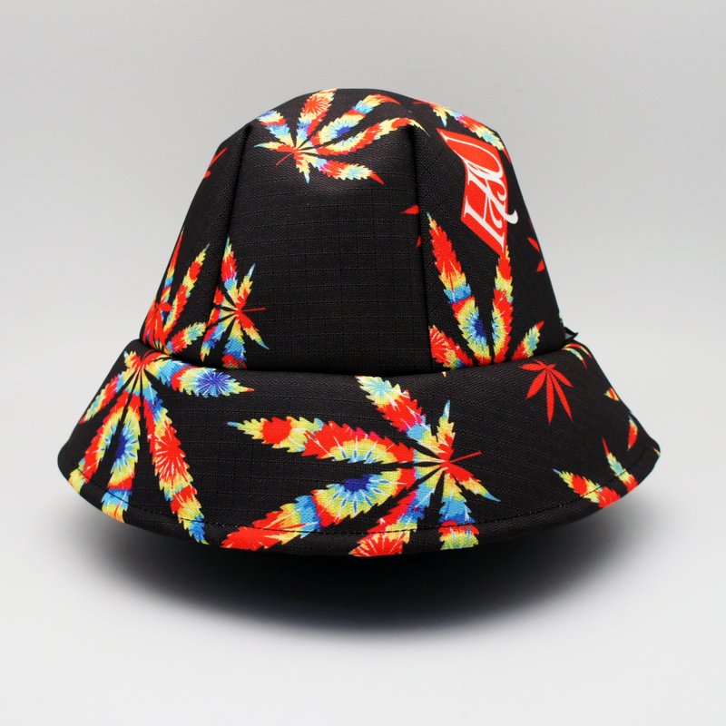 BLR hand-made hat HSU joint printing money hashish sided wear - หมวก - วัสดุอื่นๆ สีดำ