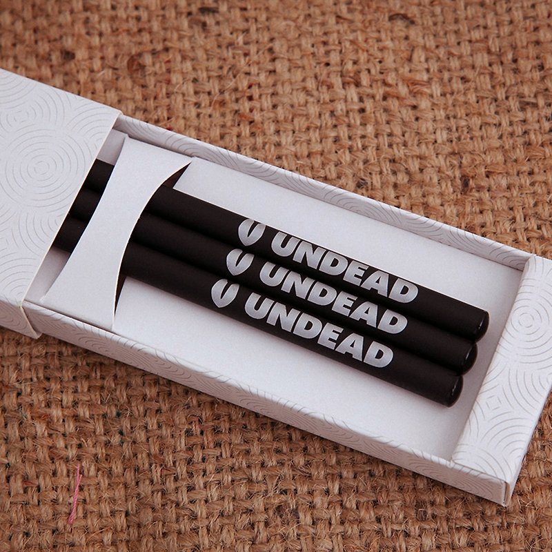 UNDEAD鉛筆組 - 筆盒/筆袋 - 其他材質 白色