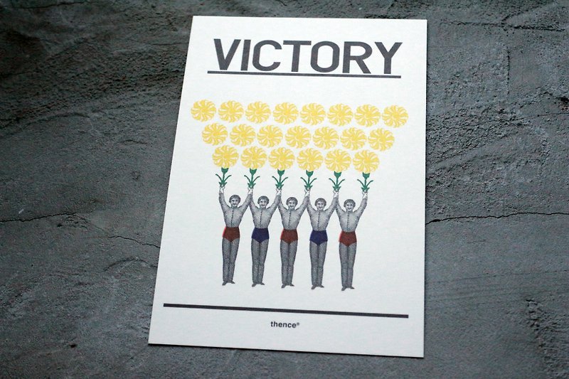 <✍ HAND IN HAND ✍> 送禮小卡片-VICTORY (0507) - Cards & Postcards - Plants & Flowers Yellow