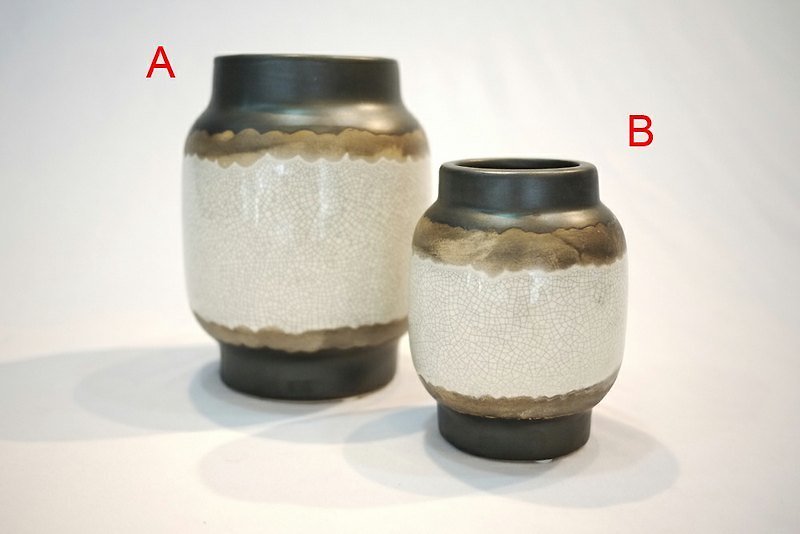手感裂釉盆器(燈籠型兩款) - 擺飾/家飾品 - 其他材質 
