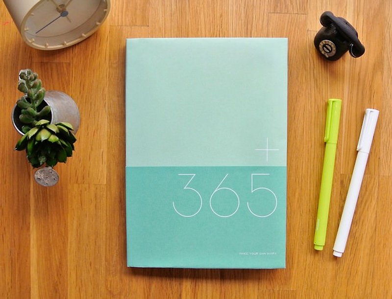 365 take note Ⅵ v.2 [light green] - สมุดบันทึก/สมุดปฏิทิน - กระดาษ หลากหลายสี