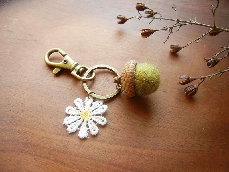 *coucoubird*Fat Acorn Flower Charm/Multi-color optional - Keychains - Other Materials Multicolor