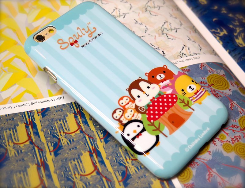 iPhone 6/6s Squly&Friends Animal Forest Party Phone Case Ultra-thin Personal Phone Case - เคส/ซองมือถือ - พลาสติก 