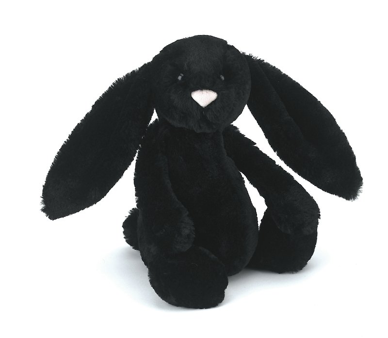 Jellycat Bashful Treacle Bunny 兔 31cm - 公仔模型 - 棉．麻 黑色