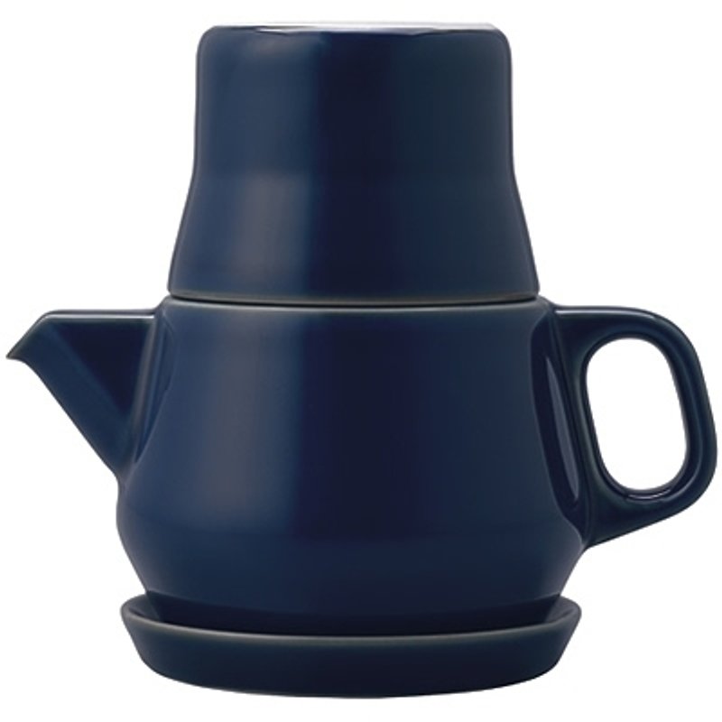 KINTO COULEUR teapot (dark blue) - Teapots & Teacups - Other Materials Blue