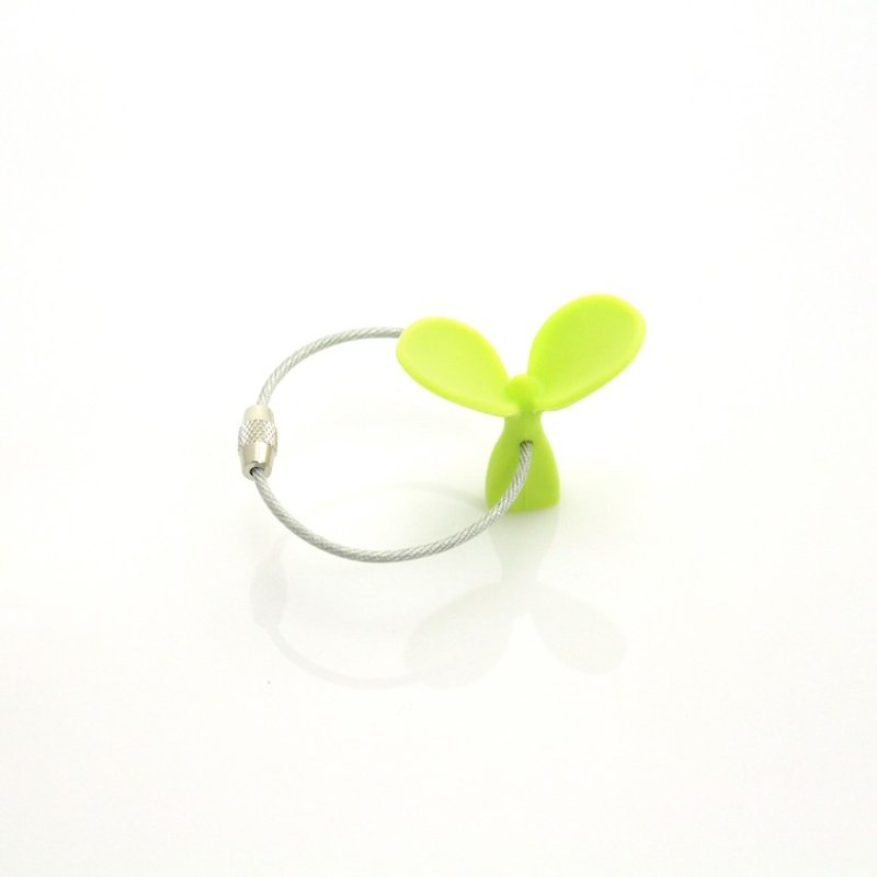 dipper原創設計田園趣造型鑰匙圈單入組-摘綠芽 - 鑰匙圈/鎖匙扣 - 矽膠 