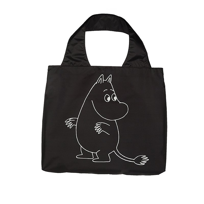 女孩寓所 :: Moomin 環保袋/收納袋-黑 - กระเป๋าแมสเซนเจอร์ - พลาสติก สีดำ