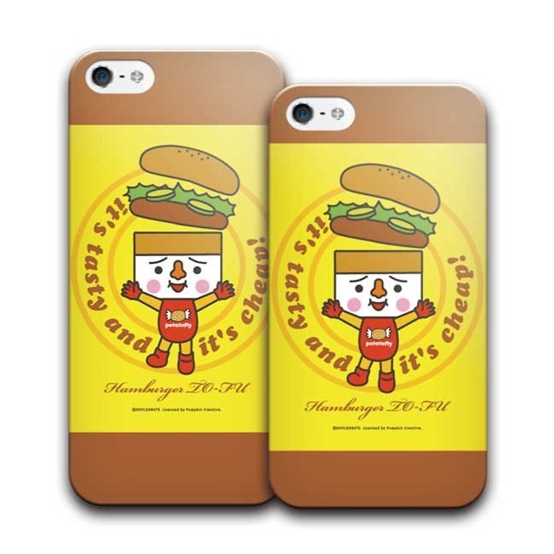 PIXOSTYLE iPhone 5/5S  Style Case 豆腐漢堡 291 - 手機殼/手機套 - 塑膠 咖啡色