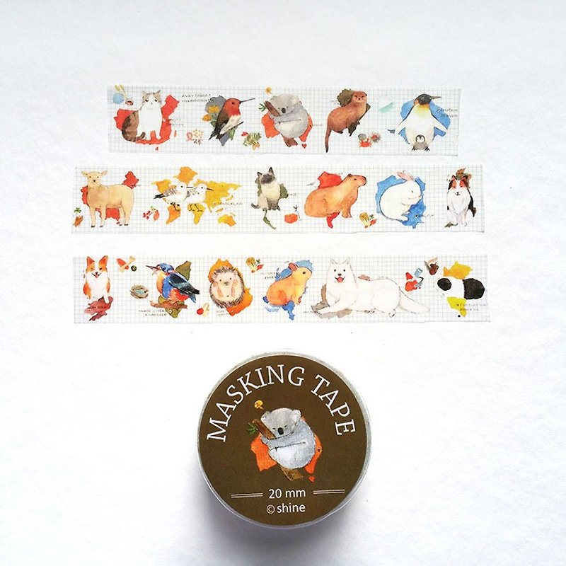 Meng Department of Small Animal Atlas paper tape PDA necessary {} - Washi Tape - Paper 