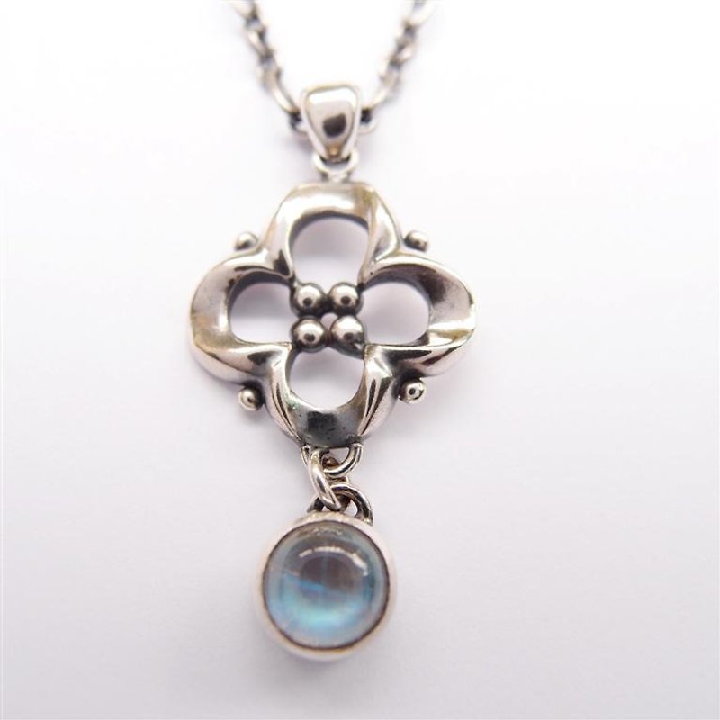 Classical Series 7---Moonstone 925 Sterling Silver Necklace - Necklaces - Other Metals 