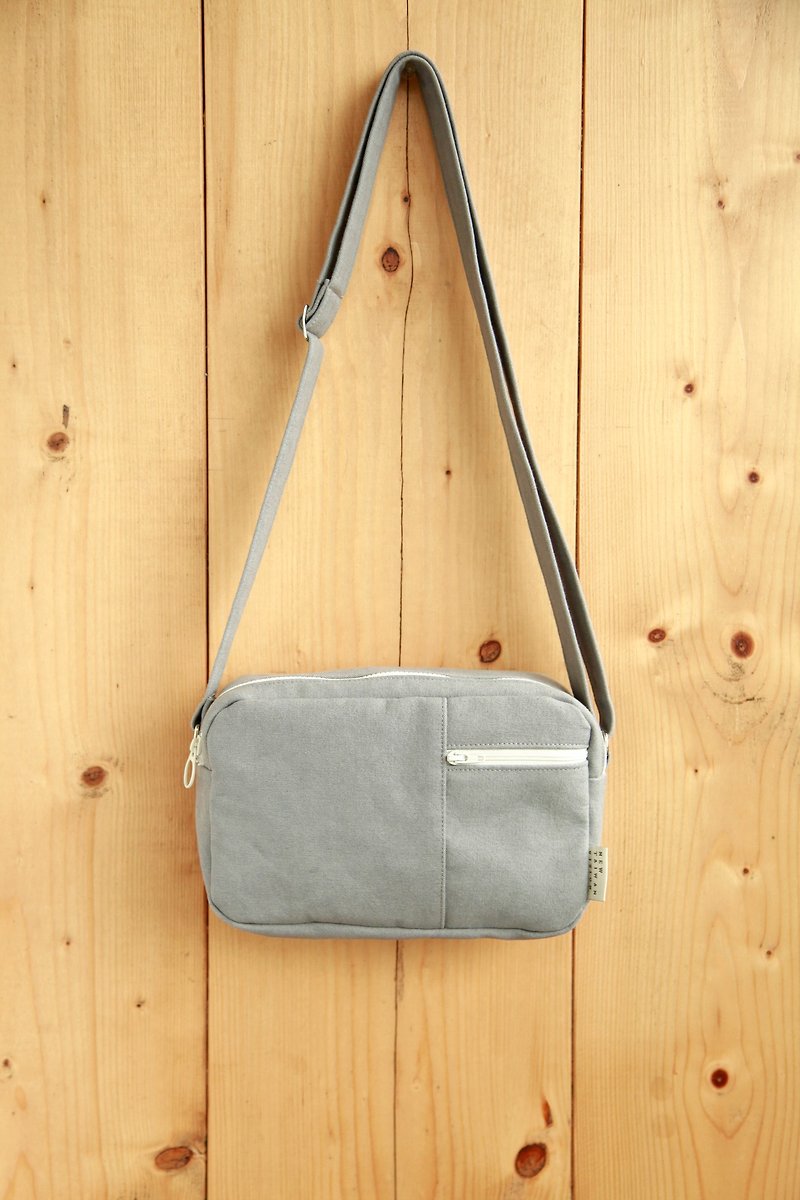 [Packet] washed canvas carry dorsal gray - Messenger Bags & Sling Bags - Other Materials 
