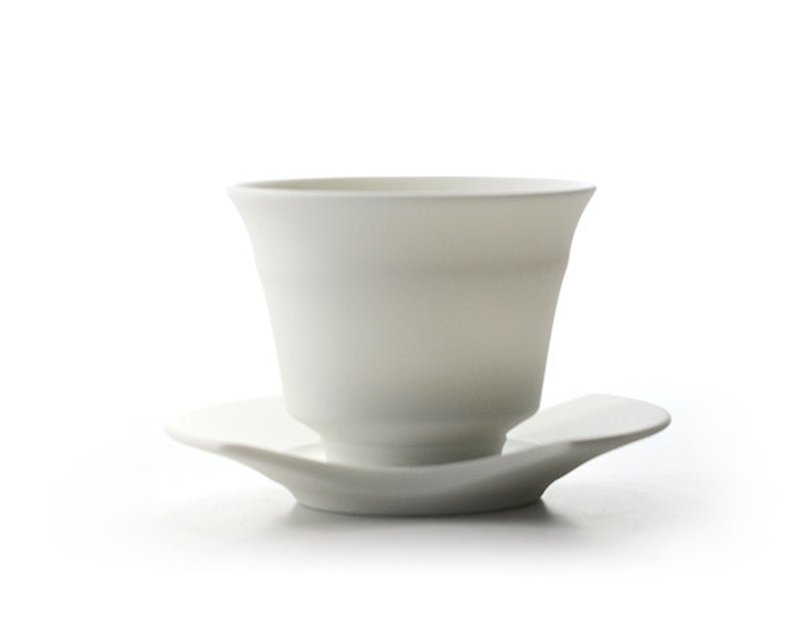 暮暮  白磁煎茶碗組 - 茶具/茶杯 - 瓷 白色