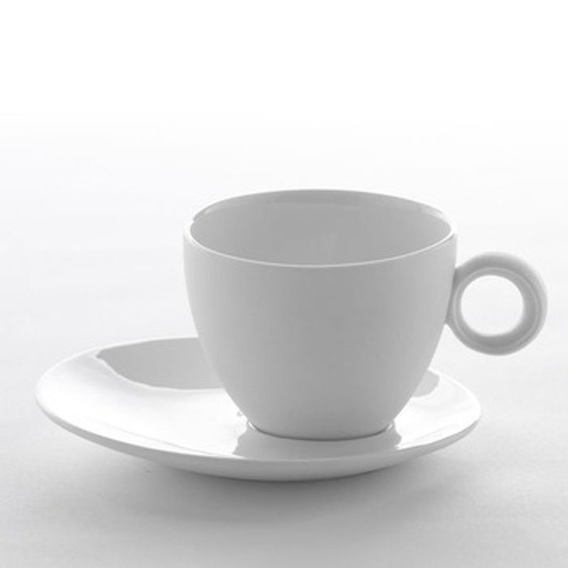 Eccentric white porcelain cup Gift Set (four in) - ถ้วย - วัสดุอื่นๆ ขาว