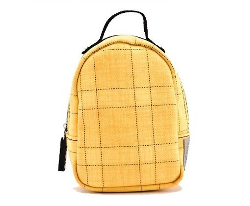 SOLIS [old man joint series] classic charm Multifunction Portable Bag (yellow black line) - Other - Other Materials Yellow