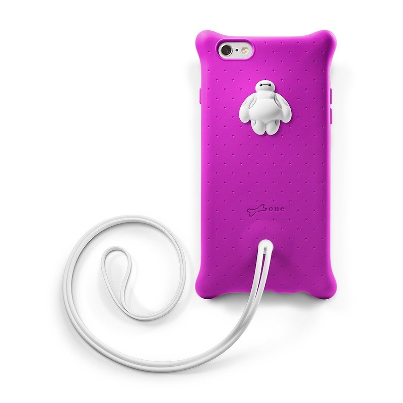 骨iPhone 6プラス/ 6Sプラスバブル吊りネックプロテクター - カップ麺 - スマホケース - シリコン 多色