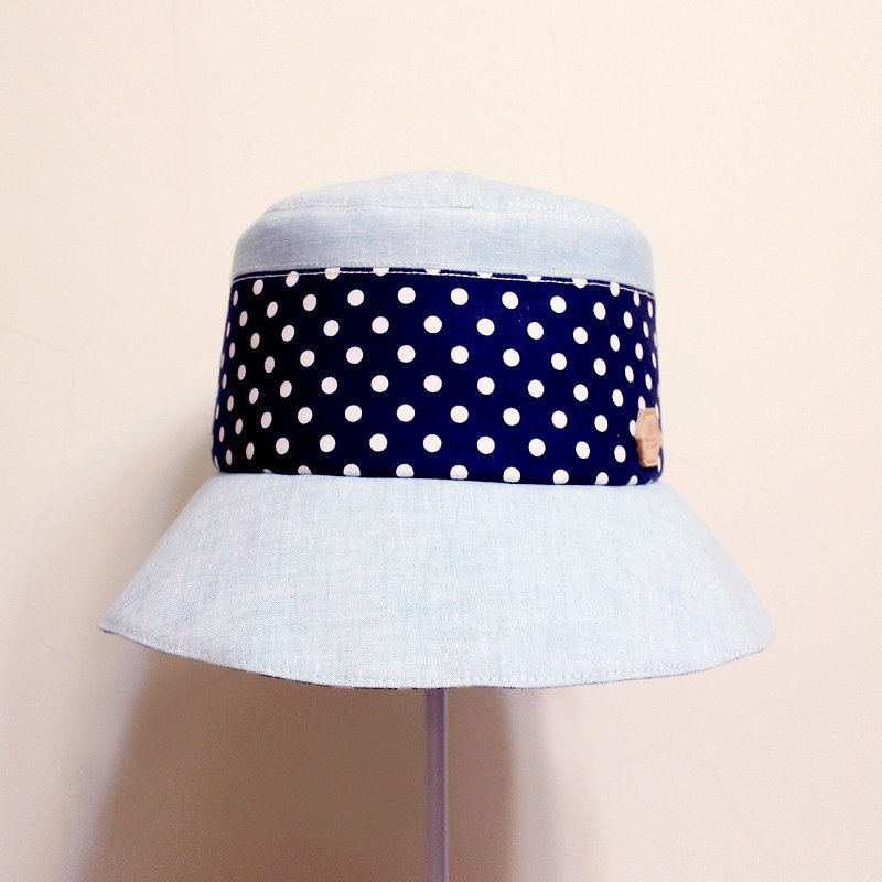 XJOJA│Shuiyu小さな青いフランスの田舎の女性のカスタム帽子 - 帽子 - その他の素材 ブルー