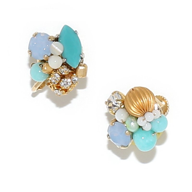 [Luce Costante] Petit Earrings / LC-1598 D (ear button / ear) - Earrings & Clip-ons - Other Metals 