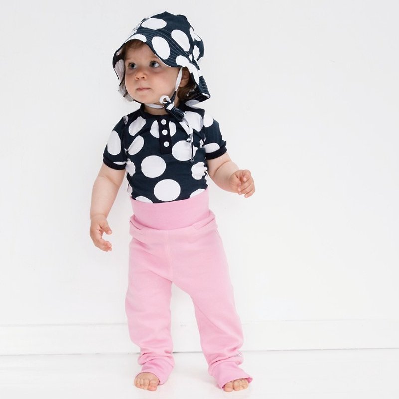 [Swedish children's clothing] Children's organic cotton sun hat 4M to 6 years old blue and white - Baby Hats & Headbands - Cotton & Hemp Blue