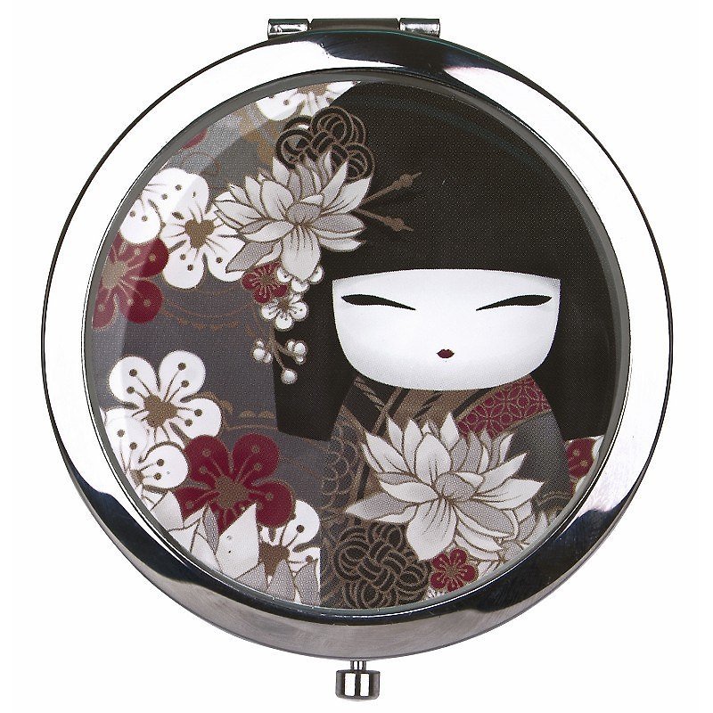 Kimmidoll and Fu doll portable mirror Tatsumi - อุปกรณ์แต่งหน้า/กระจก/หวี - โลหะ สีเทา