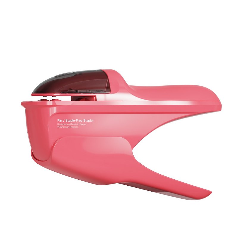 PIN Needleless Stapler- Peach - Staplers - Other Metals Red