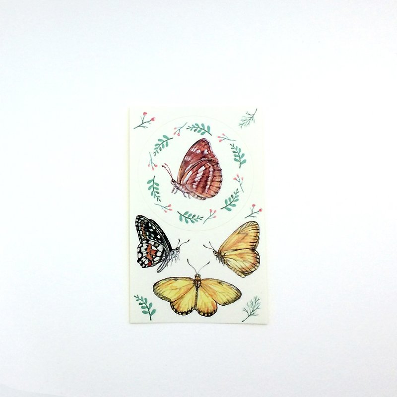 Stickers brown butterfly - Stickers - Paper Green
