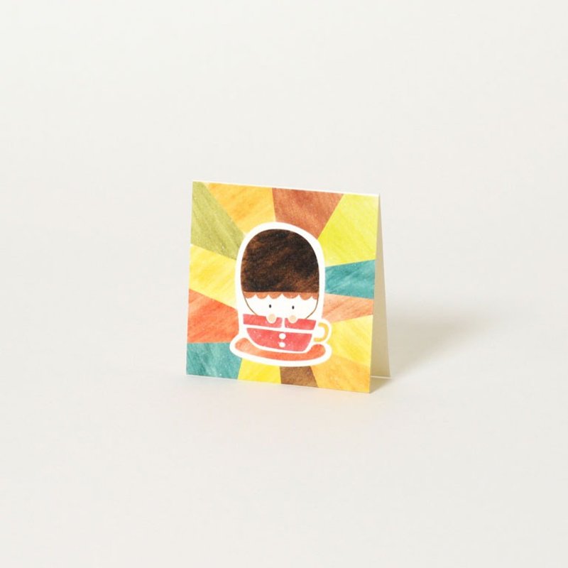 British Soldier Soldier mini card small card - การ์ด/โปสการ์ด - กระดาษ สีแดง