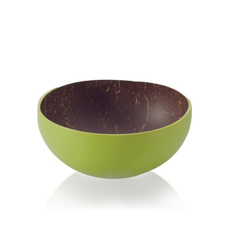 [Bambu] Nanyang coconut shell mini small round bowl - Kiwi - เครื่องครัว - วัสดุอื่นๆ สีเขียว