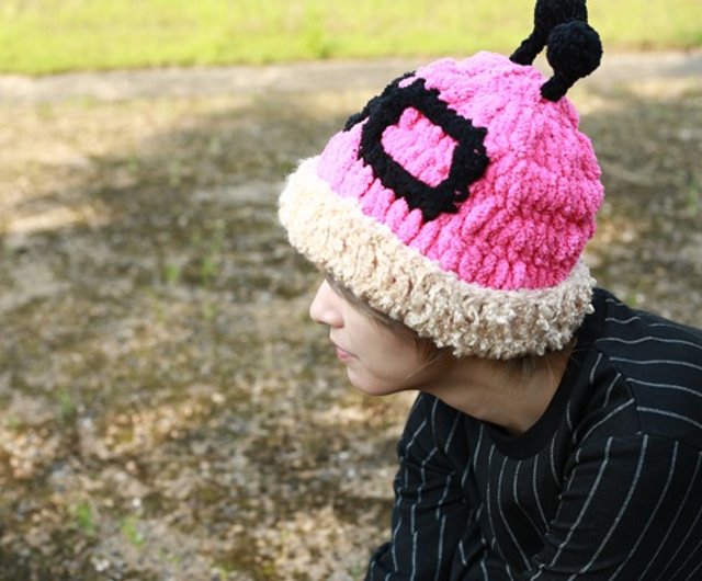 Mr Store 自家制纯手工桃红色立体小蜜蜂眼镜毛线帽子 設計館mr Store 帽子 Pinkoi Mr Store 自家制纯手工桃红色立体小蜜蜂眼镜毛线帽子 設計館mr Store 帽子 Pinkoi