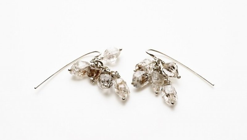 Ice shards pierced - Earrings & Clip-ons - Other Metals 