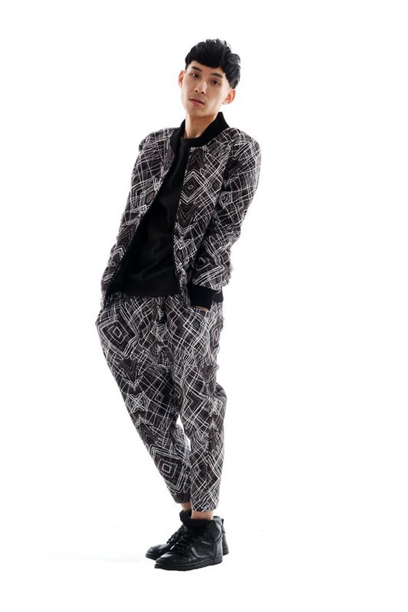 Sevenfold 2013 A/W Irregular line pants Irregular line pants - กางเกงขายาว - ผ้าฝ้าย/ผ้าลินิน สีดำ