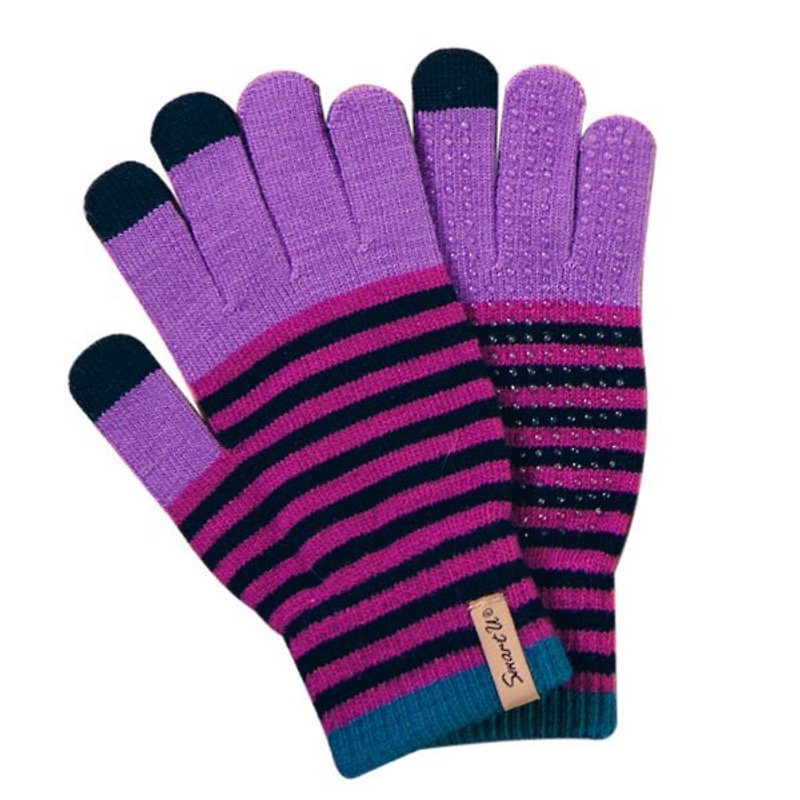 Touch gloves-horizontal strips - Other - Other Materials Purple