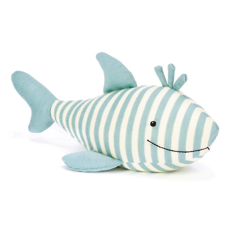 Jellycat SIDNEY SHARK 27cm 風鈴鯊魚 - 嬰幼兒玩具/毛公仔 - 其他材質 藍色