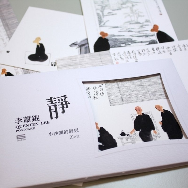 TAISO Zen Master Li Xiaoying - Xiaosha Mi Jingsi Series Postcard Set - การ์ด/โปสการ์ด - กระดาษ หลากหลายสี
