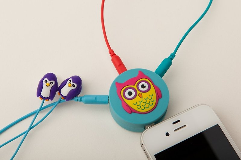 【DCI】Styling earphone/audio source sharing device (3 holes) - Headphones & Earbuds - Other Materials Multicolor