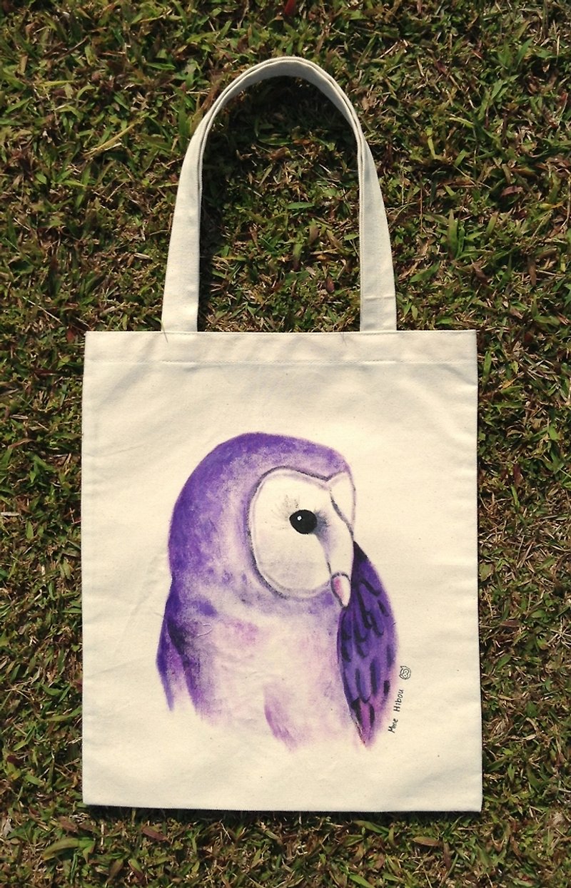 Handmade Owl Canvas le sac hibou v1 # 014 - Handbags & Totes - Other Materials Multicolor