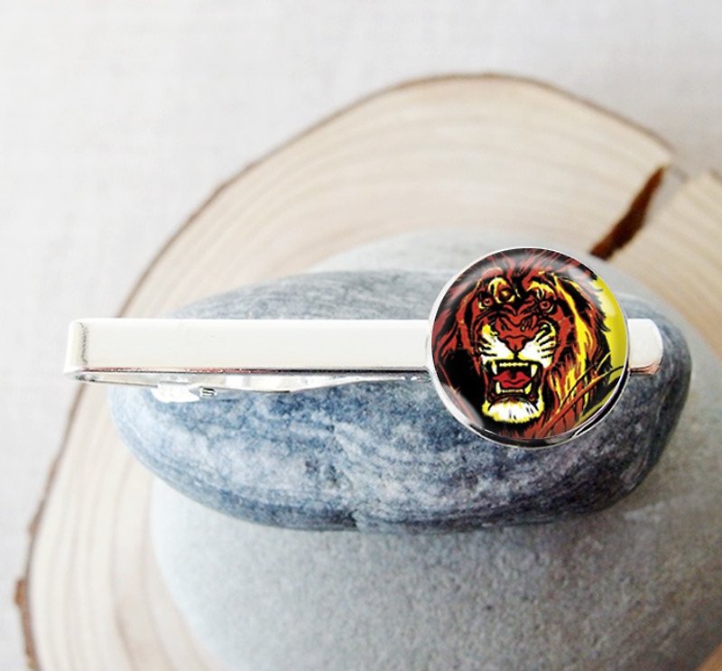 The Lion King-Tie Clip/Tie/Men's Accessories Gift【Special U Design】 - เนคไท/ที่หนีบเนคไท - โลหะ สีเงิน