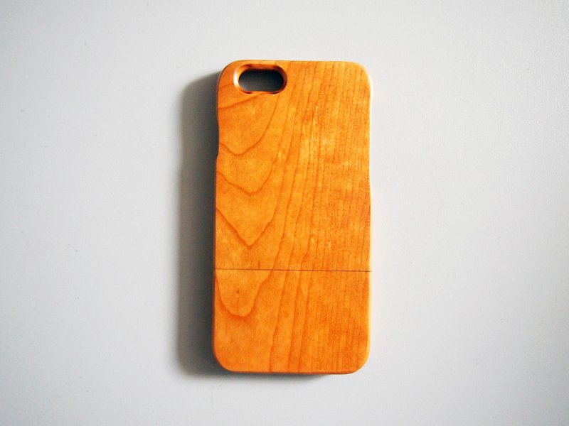 Cherry wood phone case case phone case for iPhone 11 Pro Max XR XS X 8 7 plus - Phone Cases - Wood Khaki