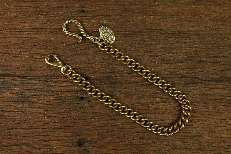 [METALIZE] Large twist "Triumph" carved flower waist chain - ที่ห้อยกุญแจ - โลหะ 