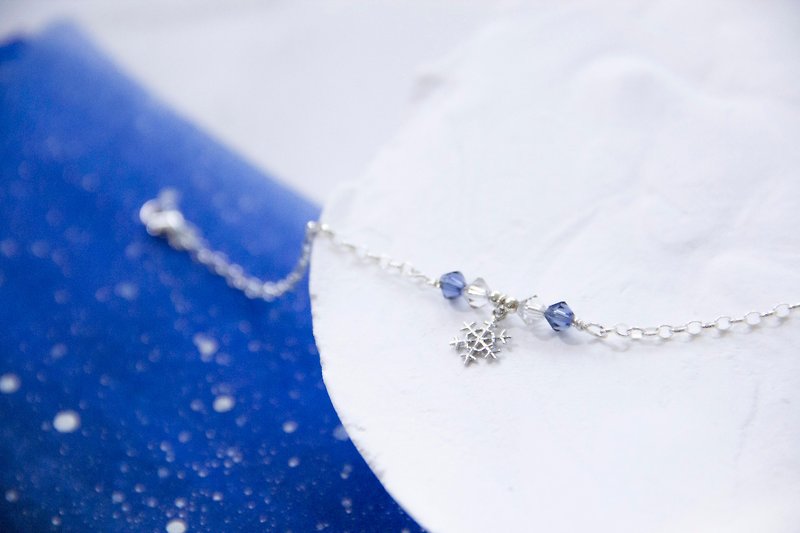 Moonlight stars / winter --925 silver bracelets - Collar Necklaces - Gemstone Blue