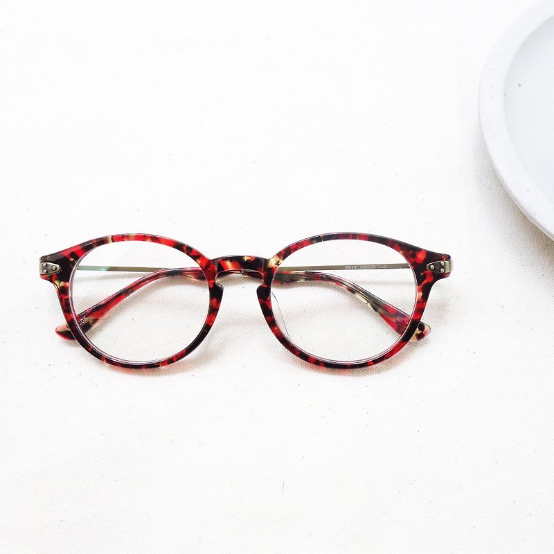 Head Head Firm | Vintage round frame red tortoiseshell - Glasses & Frames - Plastic Red