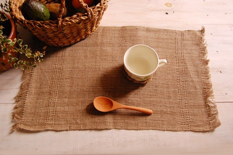 Earth tree fair trade &amp; Eco- "Home Goods Series" - hand-woven linen placemats (color) - Place Mats & Dining Décor - Plants & Flowers 