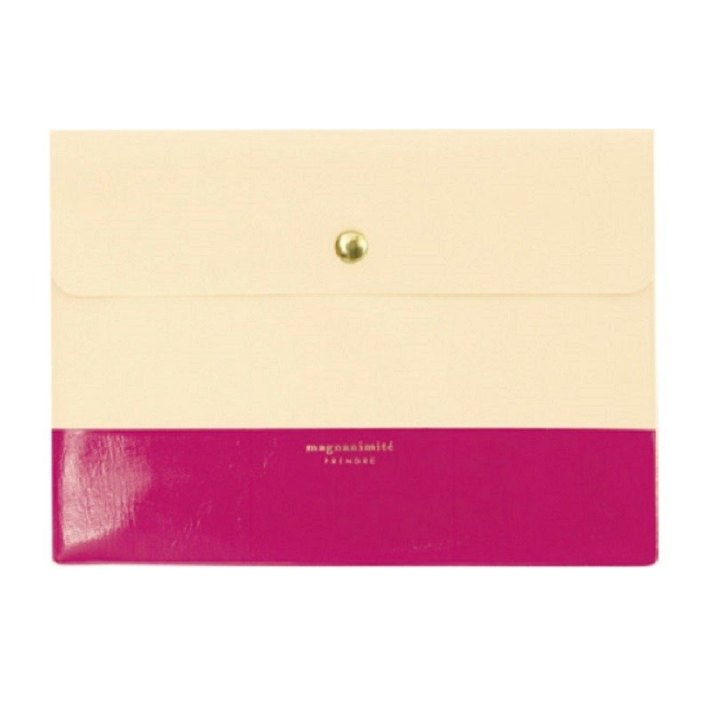 Japan [LABCLIP] Prendre Series Briefcase A5 Information Bag Pink - Other - Plastic Pink