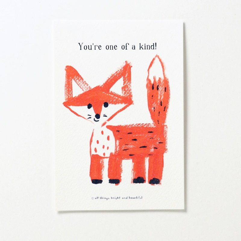 Fox Postcard - Cards & Postcards - Paper Red