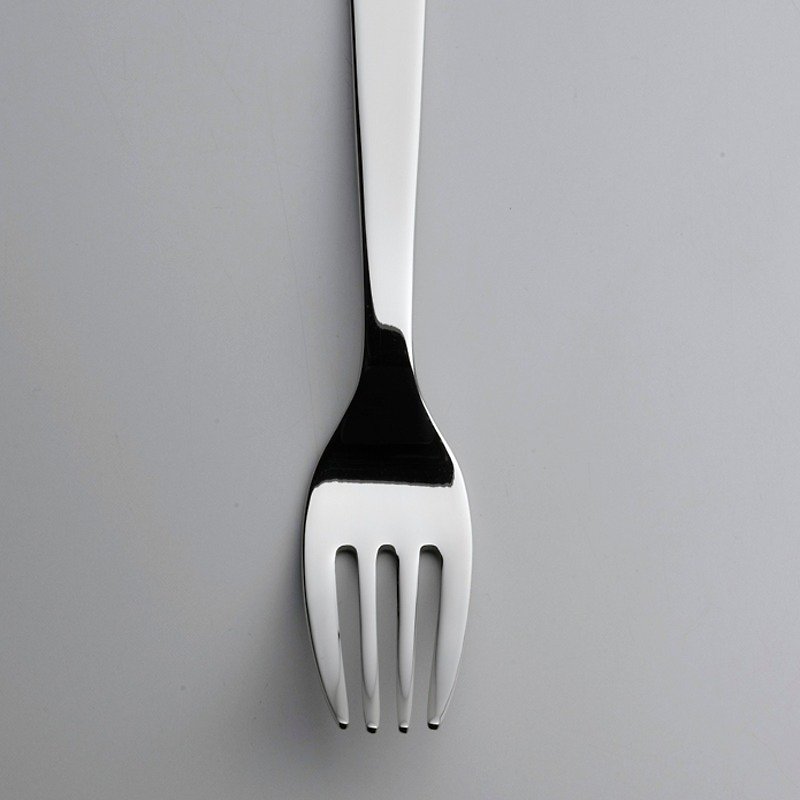 [Japan Shinko] Japanese-made designer series-Hejing main fork designer-Shibata Fumie - Cutlery & Flatware - Stainless Steel Silver