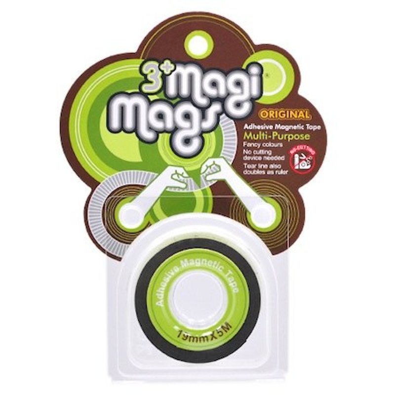 3+ MagiMags 磁気テープ 19mm x 5M ネオングリーン - その他 - その他の素材 